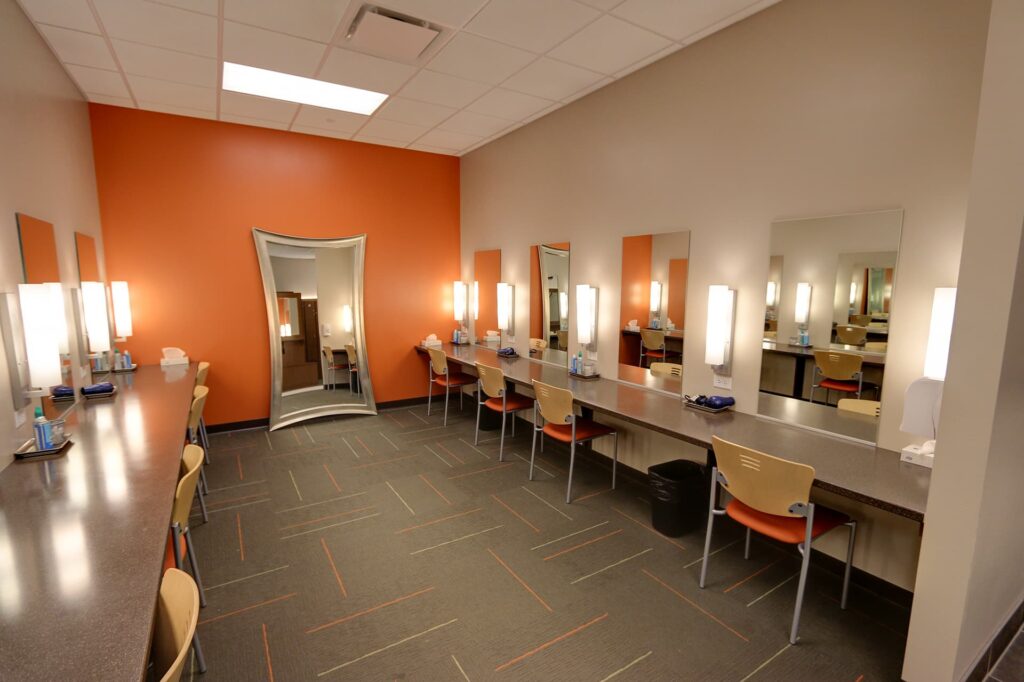 Upscale locker room