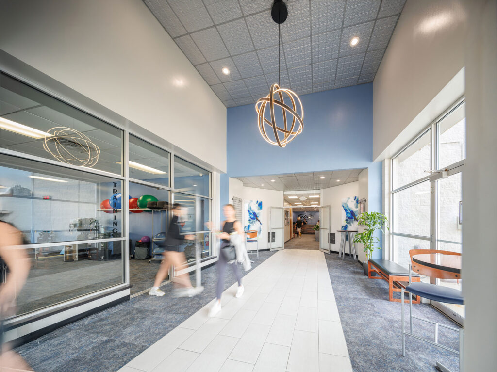 Modern entryway at the WAC Greenfield