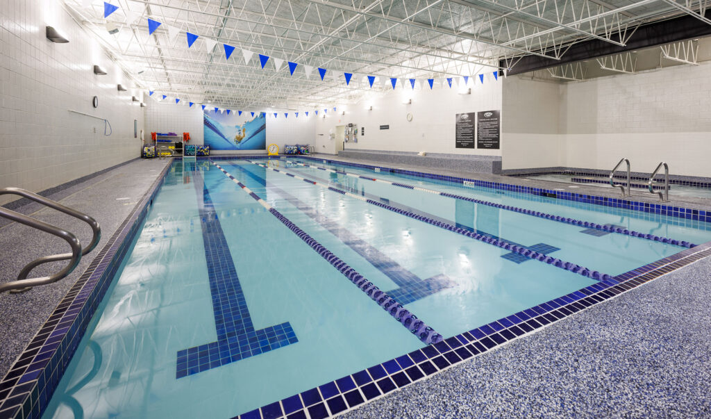 Indoor lap pool at the WAC Greenfield