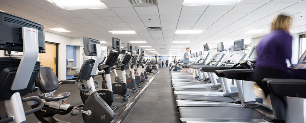 Cardio machines at the WAC Downtown Milwaukee