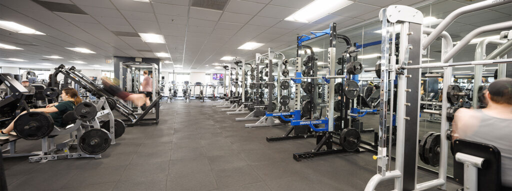 Fitness Floor weight equipment at the WAC Downtown Milwaukee