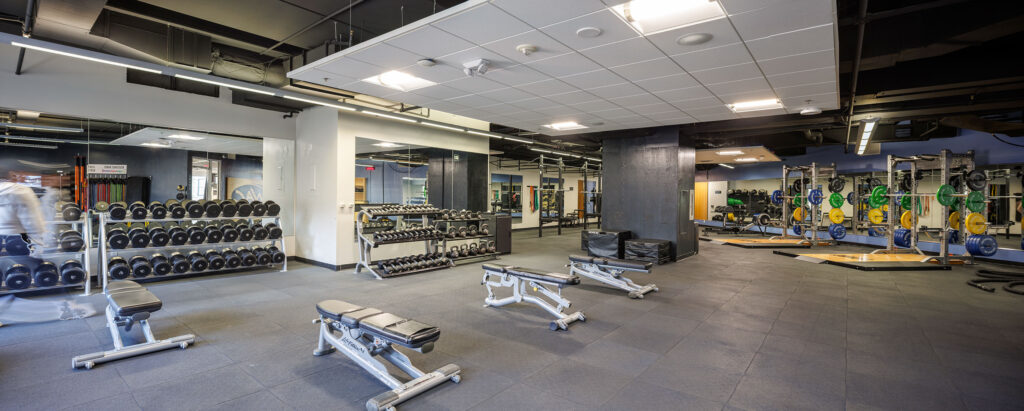 5th Floor fitness center at the WAC Downtown Milwaukee