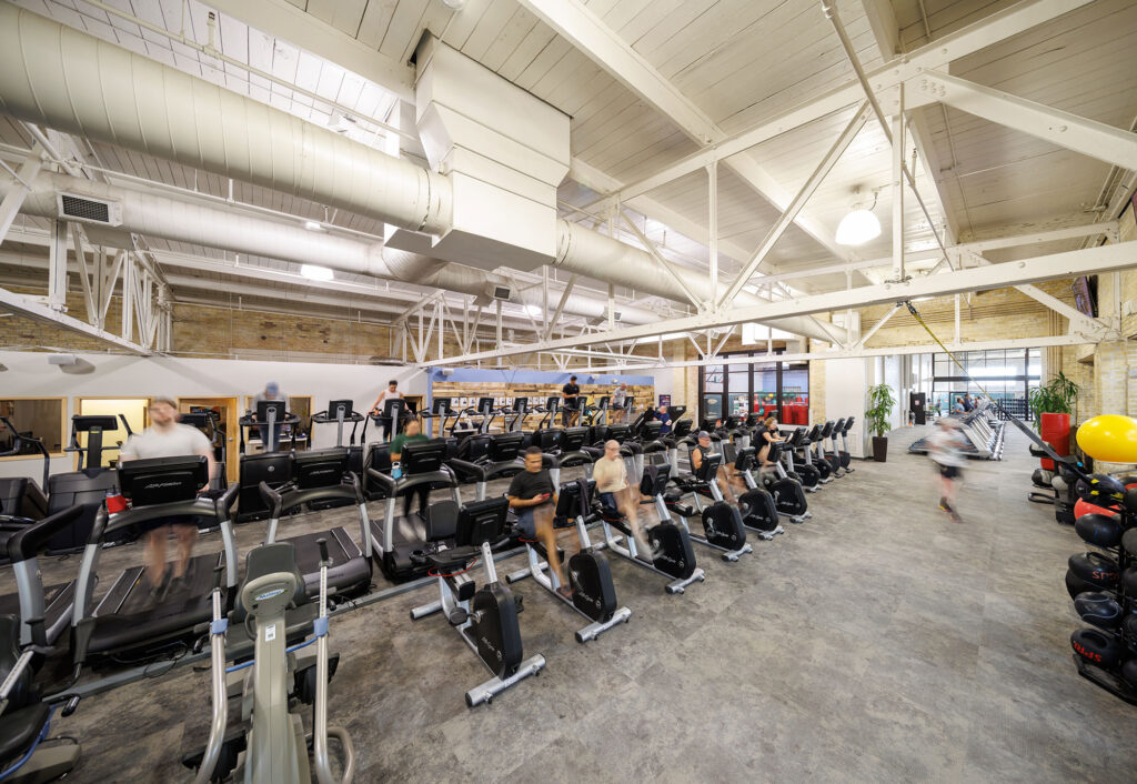 Cardio Equipment Treadmills and Stationary Bikes at the WAC Wauwatosa