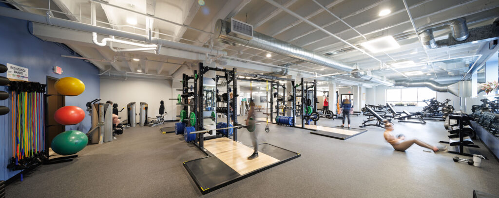 Lower Level Fitness Center Weight Room at the WAC Wauwatosa