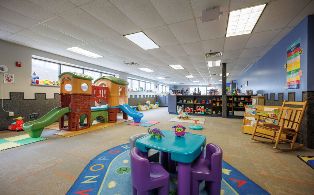 The Kids' Clubhouse childcare area at the WAC Wauwatosa