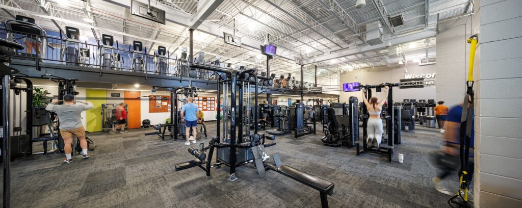 Fitness Floor Weight Room gym at the WAC Brookfield