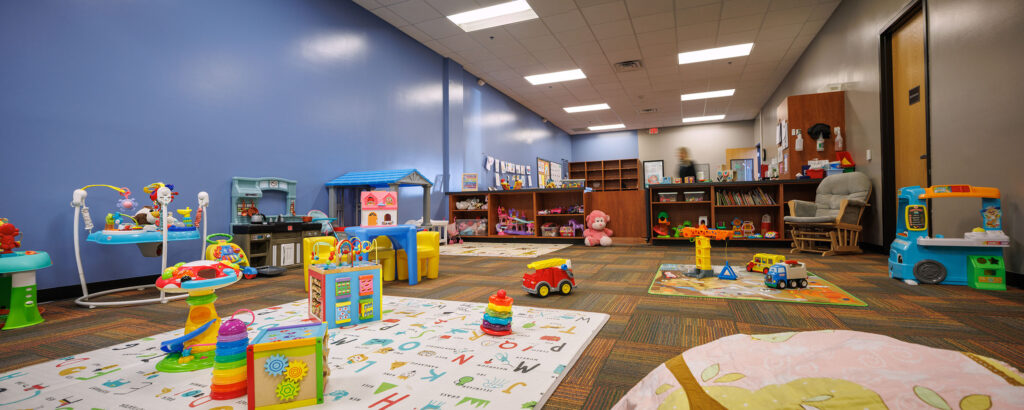 Kids' Clubhouse childcare area at the WAC Brookfield