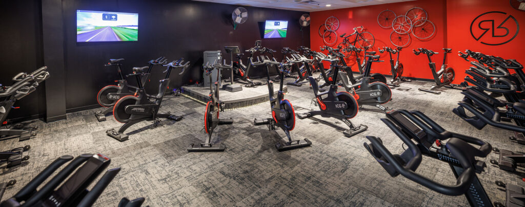 The Ride Studio for indoor cycling spinning classes at the WAC Brookfield