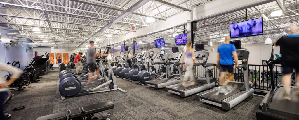The upper cardio deck at the WAC Brookfield