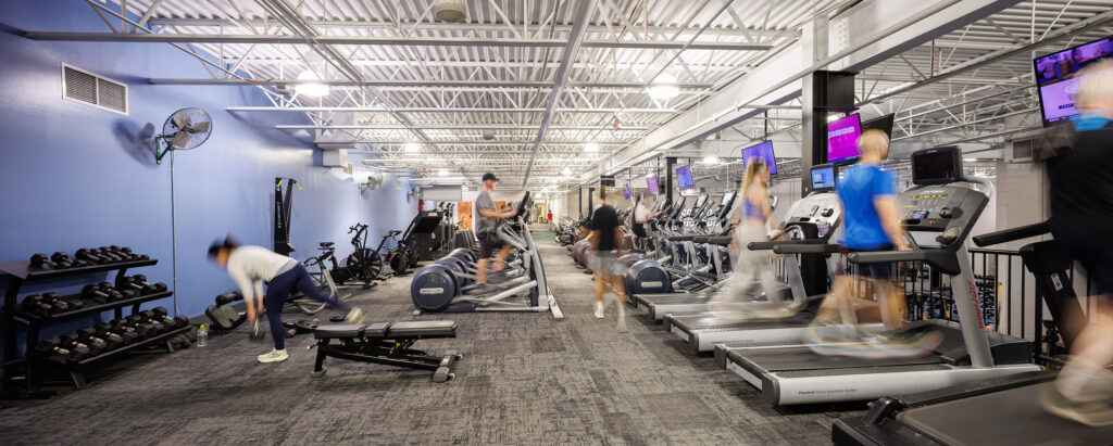 The upper cardio deck at the WAC Brookfield