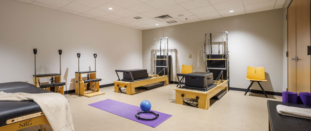 Pilates reformer studio at the WAC North Shore