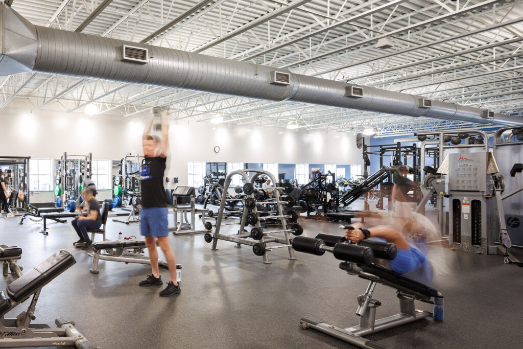Free weights at the WAC North Shore