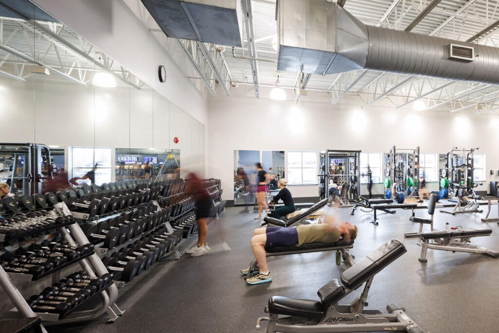 Free weights at the WAC North Shore