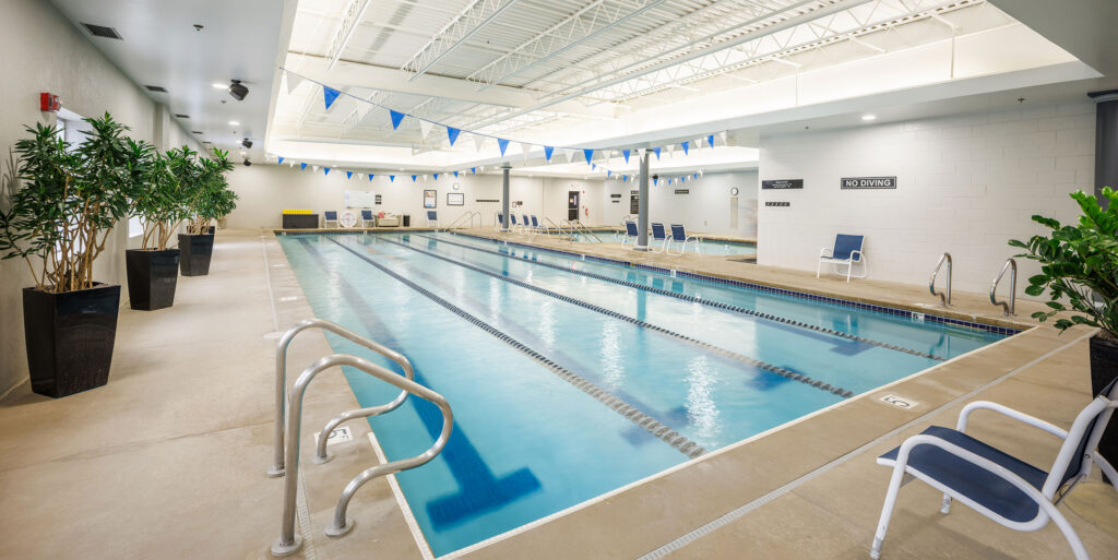 Indoor lap pool at the WAC North Shore