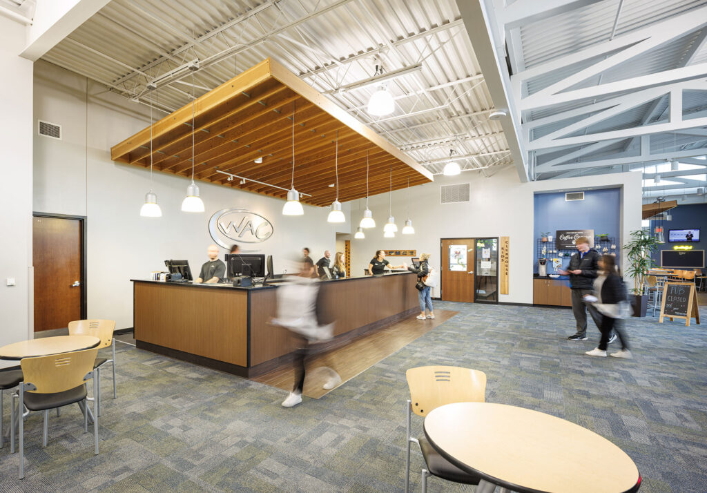 Front Desk entryway at the WAC Menomonee Falls