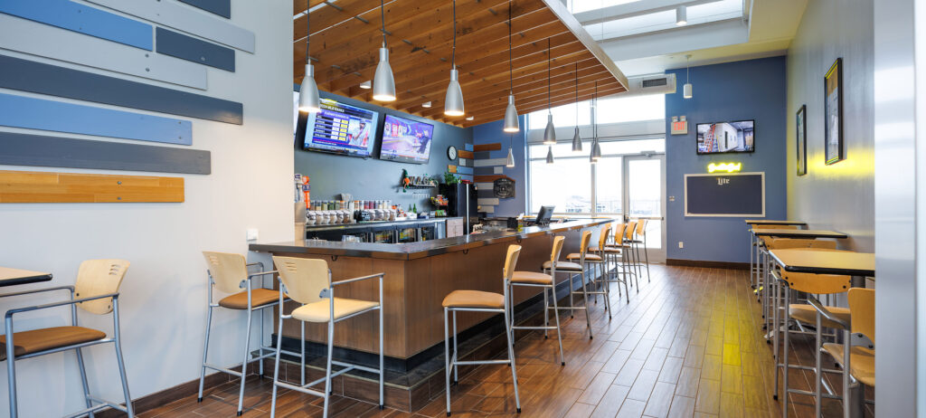The Club Pub full service bar and smoothies at the WAC Menomonee Falls