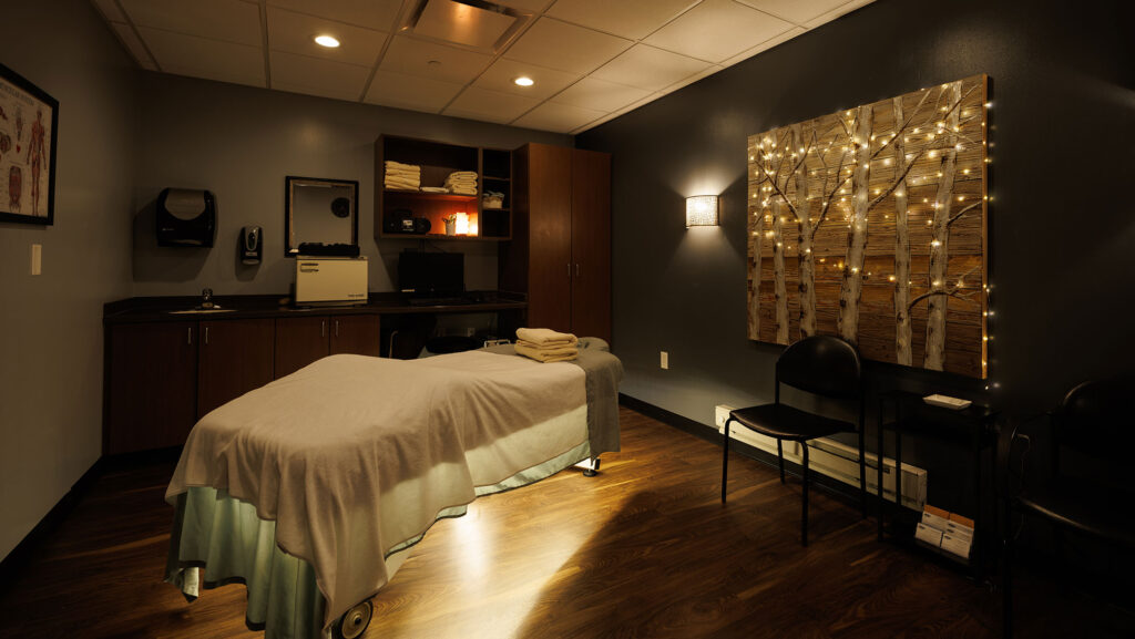 Massage room at the WAC Menomonee Falls