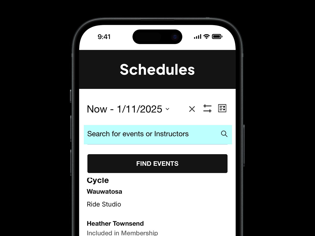Scheduler on mobile phone - Schedule Search