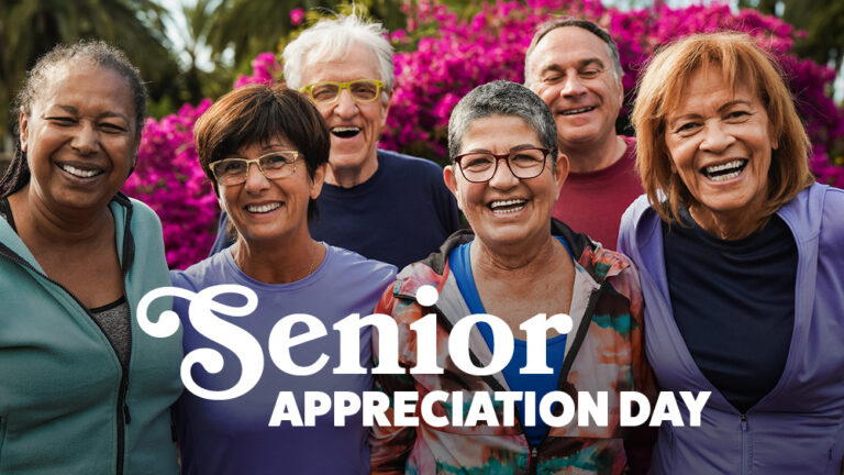 Group of senior friends - Senior Appreciation Day