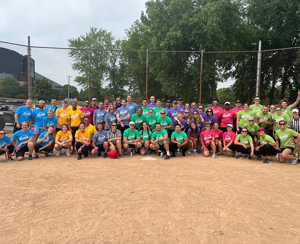 Annual trainer kickball tournament