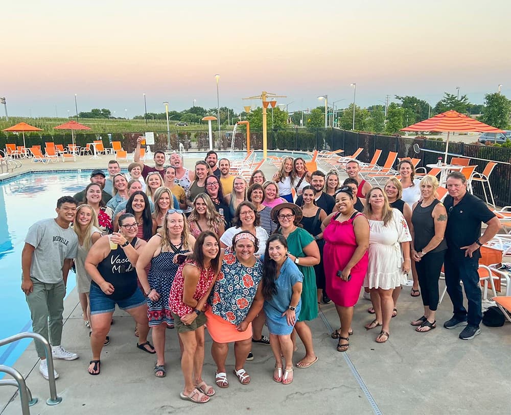 Falls WAC staff pool party